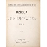 Niemcewicz J.U., DZIEŁA vol.1, 1883 [bound; poetic novels, poems, A lock of hair ucięty].