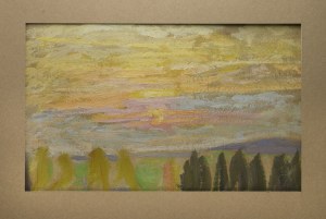 Wojciech WEISS (1875-1950), Kocia impresja / verso: Zachód słońca w Kalwarii - obraz dwustronny