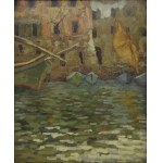 Jan BOHUSZEWICZ (1878-1935), Stary port rybacki w Camogli, 1921