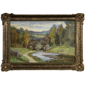 Jerzy POGORZELSKI (1926-2003), Landscape with a pond