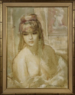 Nathan WASSERBERGER (1928-2012), Akt dziewczyny, 1959