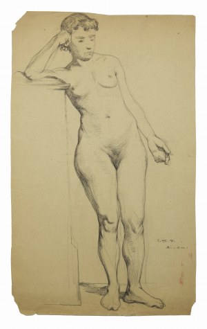 Marian WAWRZENIECKI (1863-1943), Akt stojący, 1891