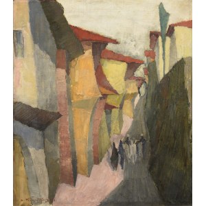 Stanisław KRZYSZTAŁOWSKI (1903-1990), Gjirokaster uliczka, 1956 (?)