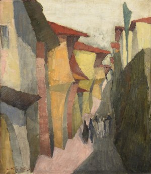 Stanisław KRZYSZTAŁOWSKI (1903-1990), Gjirokaster uliczka, 1956 (?)