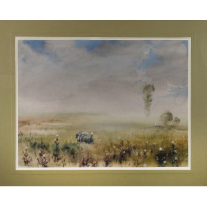 Jerzy René GROSZANG (1929-2004), Landschaft mit Truthahn