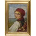 Kasper ŻELECHOWSKI (1863-1942), Portret wieśniaczki, 1924