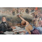 Florian CYNK (1838-1912), Wizja pisarza - Portret H. Sienkiewicza