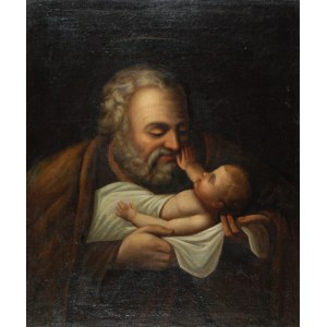 Malarz nieokreślony polski, XVIII / XIX w., Św. Józef z Dzieciątkiem, 1 ćw. XIX w.