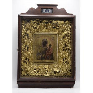 Icon - Our Lady of Tikhvin, in a kyot