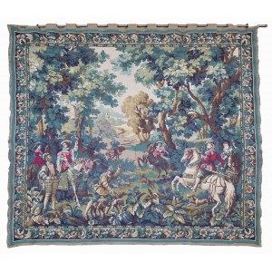 Tapestry with a genre scene
