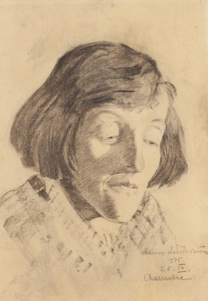 Jacek Malczewski (1854 Radom - 1929 Kraków), Portret córki artysty Julii z Malczewskich Meysnerowej, 1926