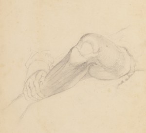 Jacek Malczewski (1854 Radom - 1929 Kraków), Szkic anatomiczny z kolanem