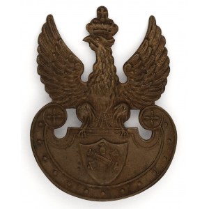 Orzeł projektu Czesława Jarnuszkiewicza, emblemat artylerii na tarczce