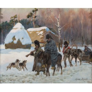 Wojciech Kossak (1856-1942), Powrót spod Moskwy, 1897