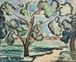 Tymon Niesiołowski (1882-1965), Pejzaż, lata 30. XX w.