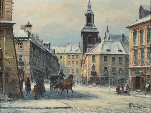 Władysław Chmieliński (Stachowicz) (1911-1979), Widok na ulicę Freta w Warszawie, po 1945
