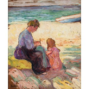 Jan Peszke (Jean Peské ) (1870-1949 ), Macierzyństwo (Na plaży), ok. 1910