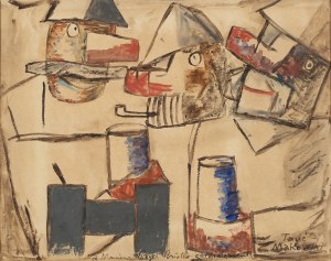 Tadeusz Makowski (1882-1932), Pijący, 1931