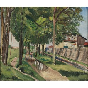 Natan Grunsweigh (1880-1956), Strolling down the avenue