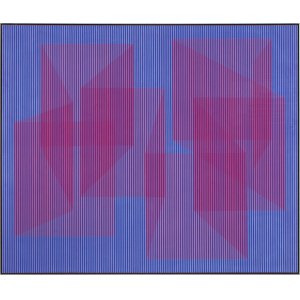 Julian Stańczak (1928-2017), Unfolding and the rain, 1966