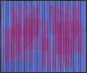 Julian Stańczak (1928-2017), Unfolding and the rain, 1966
