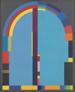 Jan Pamuła (1944-2022), Układ z błękitami I, 1979