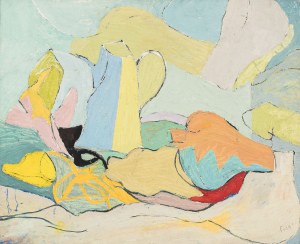 Judyta Sobel (1924-2012), Martwa natura z dzbankiem, przed 1955
