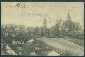 1 LESKO - View of Lisk from the north, Nakł. A. Slizynski, Lisko, St. czb., ca. 1910,