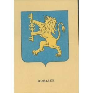 1 GORLICE - herb miasta, opr. graf. St. Chrapkowski, lit. kol., ok. 1950,