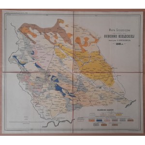 Mapa geologiczna części guberni kieleckiej 1881