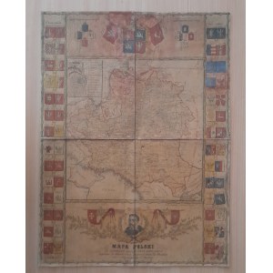 Mapa Polski za panowania Jana Sobieskiego... 1883