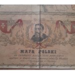 Mapa Polski za panowania Jana Sobieskiego... 1883