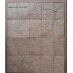 Mapa Królestwa Polskiego z oznaczeniem odległości na drogach... 1881
