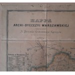 Mapa Archi - Dyecezyi Warszawskiej 1887