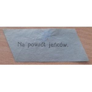 Znaczek kwestarski Na powrót jeńców.