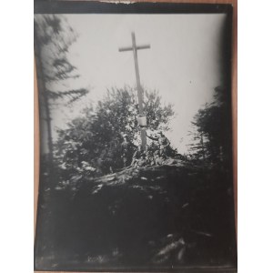 Góry Świętokrzyskie.Grupa harcerzy na Łysicy 1931r.