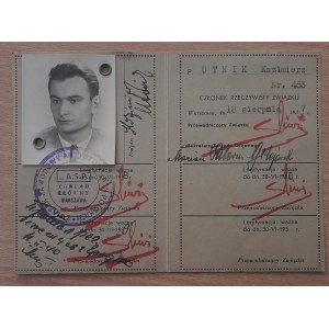 Legitimation No. 453 of the Union of Polish Stage Artists
