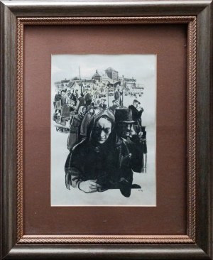 Wacław Siemiątkowski (1896-1977), Na targu, 1975