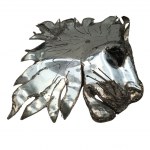 Metalowa maska i patera
