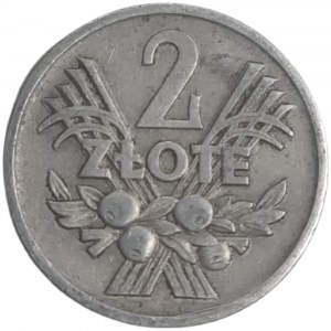 Moneta PRL 2 zł Jagody 1958