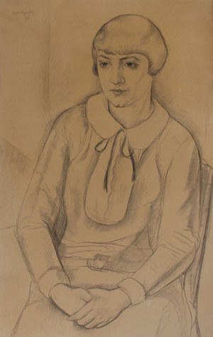 Maurycy Mędrzycki [Maurice Mendjizki], Portret młodej kobiety