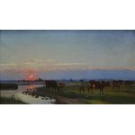 A. Szepietowski, Landscape with cows