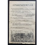 [Sedlak] ZUR ABSCHIEDSFEIER [Program z okazji IMPREZY POŻEGNALNEJ szkoły szkoły oficerów] Niemcy [1917]