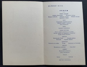 [GAL] Menu M/S PIŁSUDSKI. Warsaw [1939].