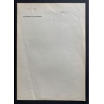 FRANK Hans - Oryginalny papier listowy. Generalne Gubernatorstwo. Kraków [1939-1945]