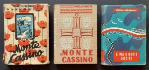 [GLIWA] WAŃKOWICZ Melchior - Bitva o Monte Cassino. Díl 1-3. 1. vydání Řím-Milán [1945-1947].