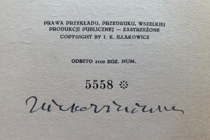 [Author's protective signature] IŁŁAKOWICZÓWNA Kazimiera - Path beside the road. Warsaw [1939].
