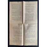 [UNIWERSYTET WARSZAWSKI] Zestaw 5 druków ulotnych. Warszawa [1916-1921]