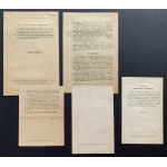 [UNIWERSYTET WARSZAWSKI] Zestaw 5 druków ulotnych. Warszawa [1916-1921]
