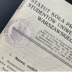 [UNIWERSYTET WARSZAWSKI] Zestaw 5 druków ulotnych. Warszawa [1916-1921]